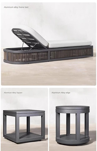 Buy Minimalist Style Sun Loungers Exquisite Sunbed With Beach Chair ... - Budget Friendly Minimalist Sun Chairs