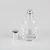 50ml Custom Modern Boston Round Sprayer Perfume Oils Glass Bottle Clear Refill Spray Perfume Bottles with Silver Spray Cap