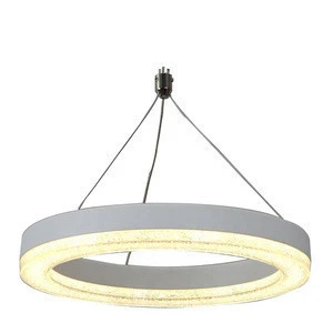 Modern Aluminium Dimmable Hanging Round Shape Led Chandeliers Pendant Lights