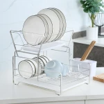 Modern design Multifunctional drain rack Dish drying rack Stainless steel kitchen storage rack