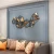 Import Modern Luxury 3d Wall Decor Wall Mount Home Decor Wrought Iron Geometric Metal Living Room Bedroom Sofa Background Pendant from China