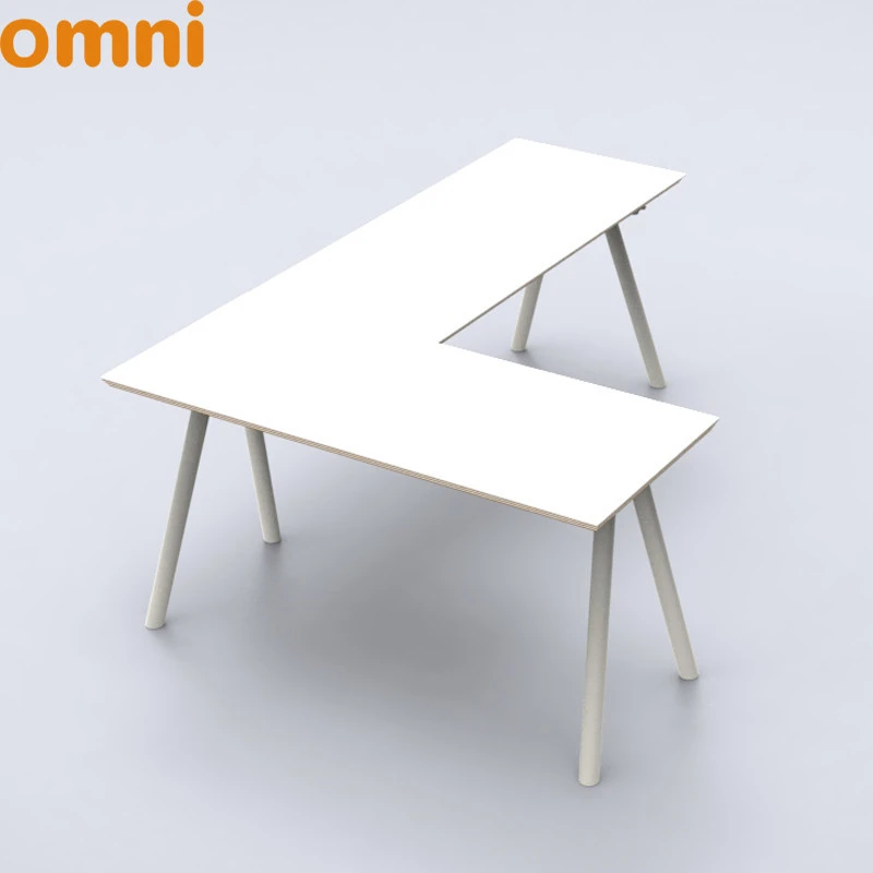 Modern minimalist office furniture L shaped executive office desk table