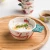 Import Modern style ceramic breakfast soup bowl solid color glaze stoneware fruit mixing salad soup bowl with single handle from China