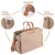 Import Momcozy Brown Wide Open Waterproof Breast Pump Bag Large Capacity Diaper Bag Nappy Tote for Travel from China
