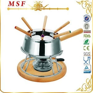 MSF-3566 stainless steel chocolate fondue set for Brazil Mexico market