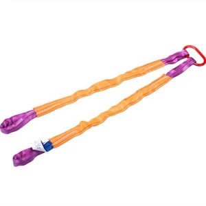 Multi-legs lifting sling polyester webbing sling with hooks