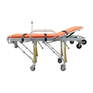 Multifunctional emergency use  aluminum alloy automatic loading ambulance stretcher