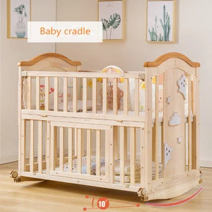 Multifunctional Solid wood type Material baby sleeping baskets/kids sleeping cots for sale