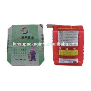 Multilayer Kraft Paper Flat Bottom Cement Bags For 50kg Cement