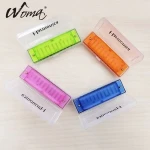 Musical Instruments Toy With Plastic Box 10 Tones Colorful Harmonica