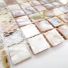 Natural color shell made by mother of pearl wall decorate mosaic tiles