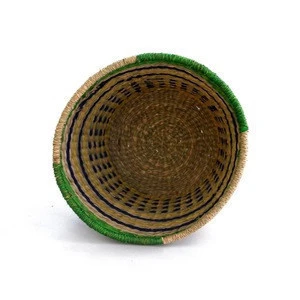 Natural seagrass belly basket hot product handmade woven seagrass storage basket  buying in large quantity