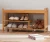 Natural Utility Type Multifunctional Bamboo Shoes Rack with Cushion for Entryway Storage Household Shelf
