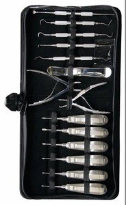 NEUTER SPAY PACK VETERINARY SURGICAL INSTRUMENTS GOLD HANDLE BLACK COLOR / Veterinary Instruments