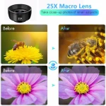 New 7 in 1 phone lens mobile camera accessories smartphone lenses external Wide angle Macro Fisheye Zoom lens kit for iPhone
