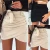 Import New arrival 2020 Fashion Sexy High waist PU leather Women Skirts Sashes Pencil Mini skirt Autumn Winter White Black skirt from China