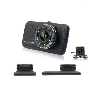 New Arrival Car Black Box A504 With 4.0 Inch Screen Dual Lens Dash Cam 170 Degree Car Camera Full HD1080 P Packing Monitor