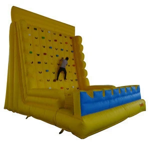 New arrival outdoor inflatable rock artificial climbing wall for adults / indoor kids floating climbing walls with CE & EN14960