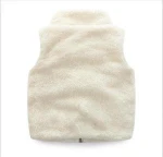 New Autumn and winter baby vest Lamb cashmere vest Shumian thick warm children's jacket Zipper vest