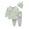 new baby infant clothing cotton Climbing Suit longsleeve 3-piece hat breathable material romper babe toddler clothes