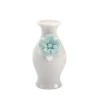 New Creative Beautiful Unique Design Custom Home Decoration Tabletop Porcelain Ceramic White Flower Vase Ceramic Vase