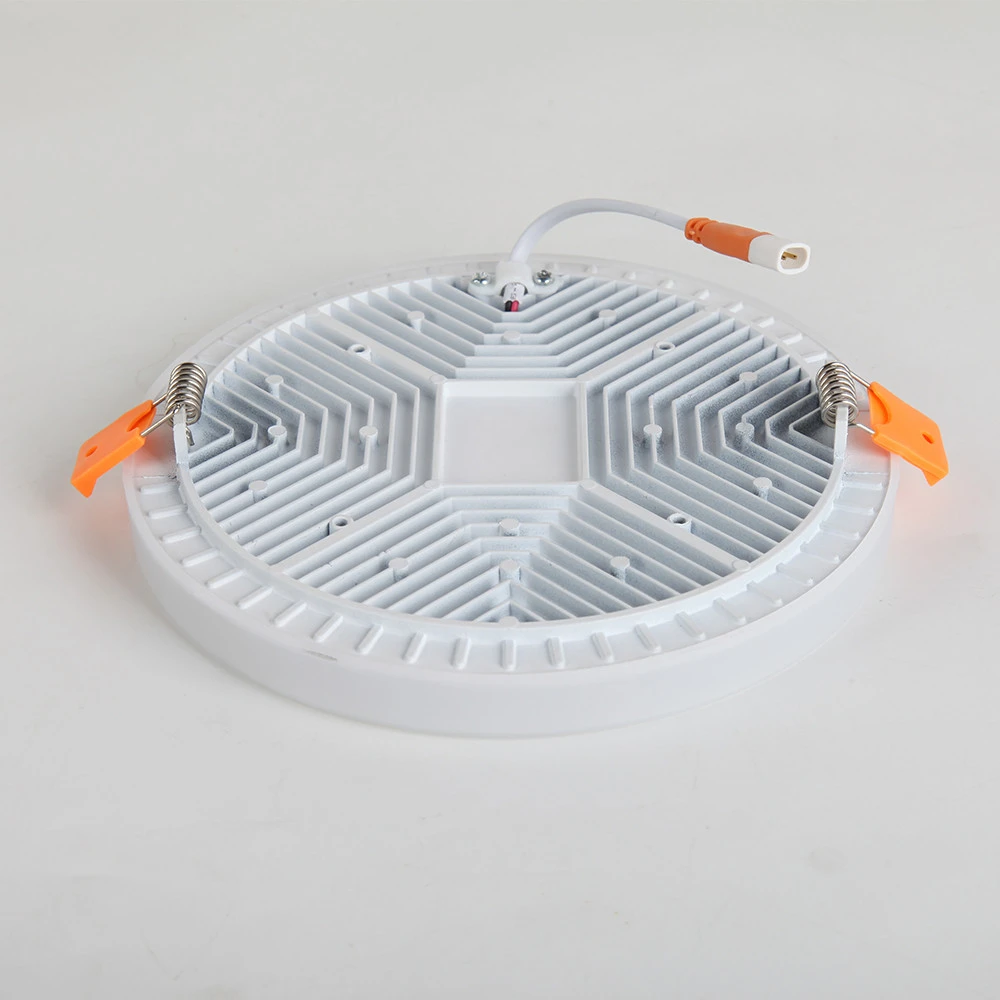 New design 12w 18w 24w 36w Ac85-265 Round Square Recessed Thin Ceiling Frameless LED Panel Light