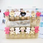 New design cute bear cartoon clips clothes clips clothes pegs