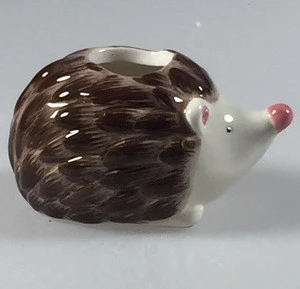 New design Hedgehog animal ceramic toothpick holder