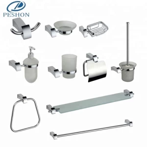 New design modern style bathroom zinc alloy accessories set