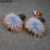 Import New Design Slides Top Quality  Women Fur Sandals Big Fluffy Fur Slippers from China