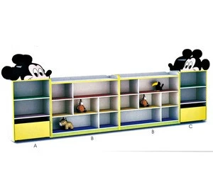 New design wood kindergarten toy collect cabinet kids furniture (SF-149C)