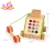 Import New hottest intelligent wooden kids toy telephone for pretend play W12D081 from China