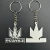 Import New manufacturers custom metal keychain custom gift keychain key from China