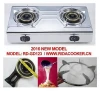 New model high pressure double burner heavy duty stainless steel portable table top gas stove cooker