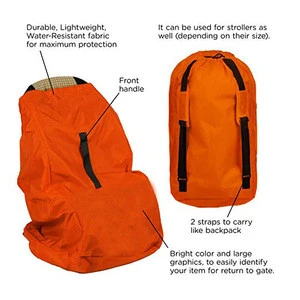 New Orange Car Seat Backpack Carrier Car Seat Travel Bag