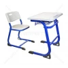 New School Classroom C-shape Frame Single Student Study Desk and Chair with Pen Tray