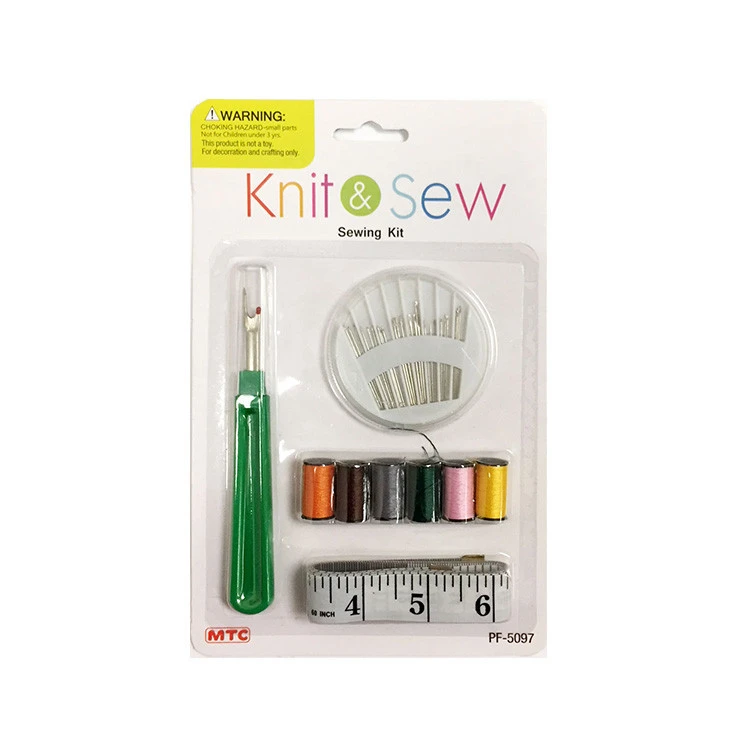 NEW Sewing Kit with Thread, needles, measure tape and cutter