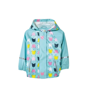 New spring breathable waterproof hooded reflective trench coat rain jacket for kids