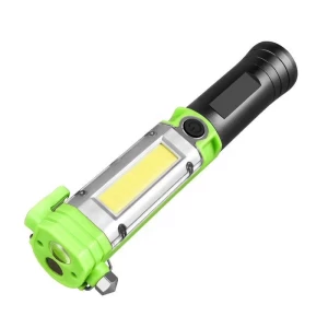 NEW Style  Multi Functional Pick Up Tool 3W cob Warning and 1W Bulb Car Cutter Safety Hammer