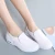 Import New style non slip outdoor flats comfortable girl shoes flats breathable leather nurse shoes with wedge heels from China
