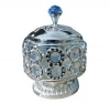 new type arabic silver plated metal sugar jar with crystal S352