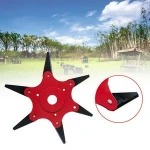 NEWEST 6 Teeth Brush Cutter Blade Trimmer Metal Blades Trimmer Head 65Mn Garden Grass Trimmer Head For Lawn Mower
