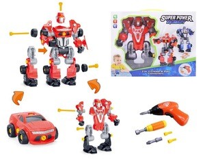Newest Kids Toys DIY robot 3 in 1 create and play converters car