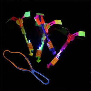 night led arrow helicopter cheap flashing kids led light up flying toys