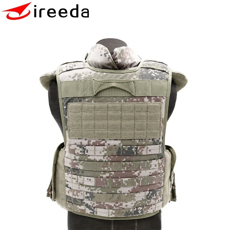 NIJ IIIA 9mm .44 Mag Combat Tactical Body Armor Army Bullet Proof Vest Neck & Full Protection Ballistic Vest with pocket