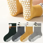 Non-Slip Baby Socks With Grips Kids Anti Slip Sticky Socks For Infant 1-10 Years Kids Toddler Slipper Socks