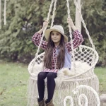 Nordic garden tassel hanging basket chair outdoor swing hanging chair balcony swing rocking chair wholesale