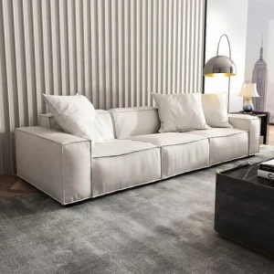 Nordic interior living room modern furniture technology fabric sofa