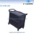 Import O-Cleaning Durable 3-Layer Plastic Rolling Utility Service Trolley Push Cart,Black,300lbs from China