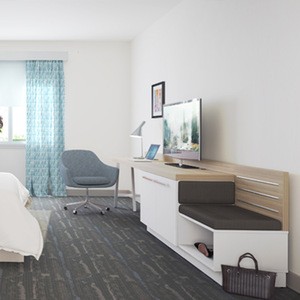 OEM Factory hotel lobby  bathroom bedroom furniture complete sets for hilton garden Inn